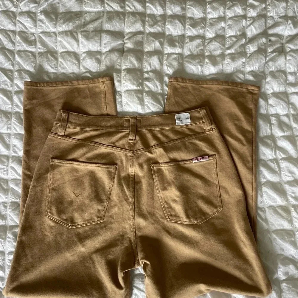 Hudson Noa tan knit straight crop pants - Picture 10 of 13